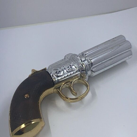 Avon Pepperbox Pistol 1850 Cologne Decator Bottle Shaped Like A Pistol - Picture 10 of 12